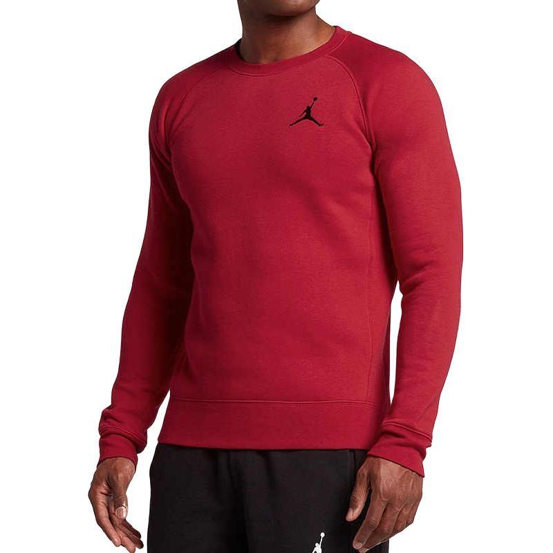 Nike Sweatshirts Men's Red Crew Neck Moderate Regular 823069-687