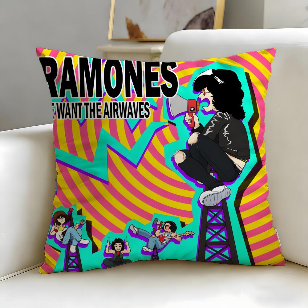 Классическая группа Ramones Наволочка Мягкая и Легко стирающаяся – Универсальная для Дивана, Кровати, Путешествий и Офиса