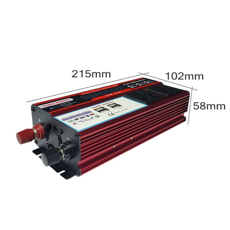 High Power Portable Car Inverter Household Solar Photovoltaic Inverter Multifunctional Power Converter