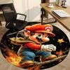1pc Mario Adventure Office Round Area Rug, Indoor Mat Suitable For Office,Bedroom Living Room Home Decor, Room Deco a0928184