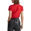 Polo Ralph Lauren Футболка женская оверсайз с бисерной буквой, круглый вырез, короткий рукав 211763498-003