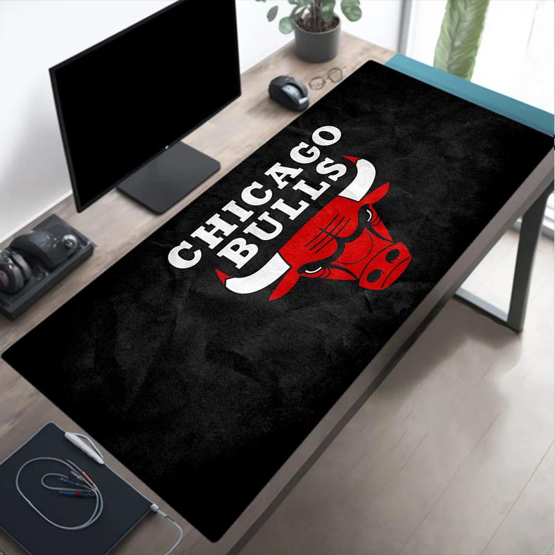 Коврик для мыши с логотипом Chicago Bulls, Игровой коврик для мыши, коврик для клавиатуры, Декор для стола для компьютера, ноутбука, Подарок для фаната, Подарок на день рождения