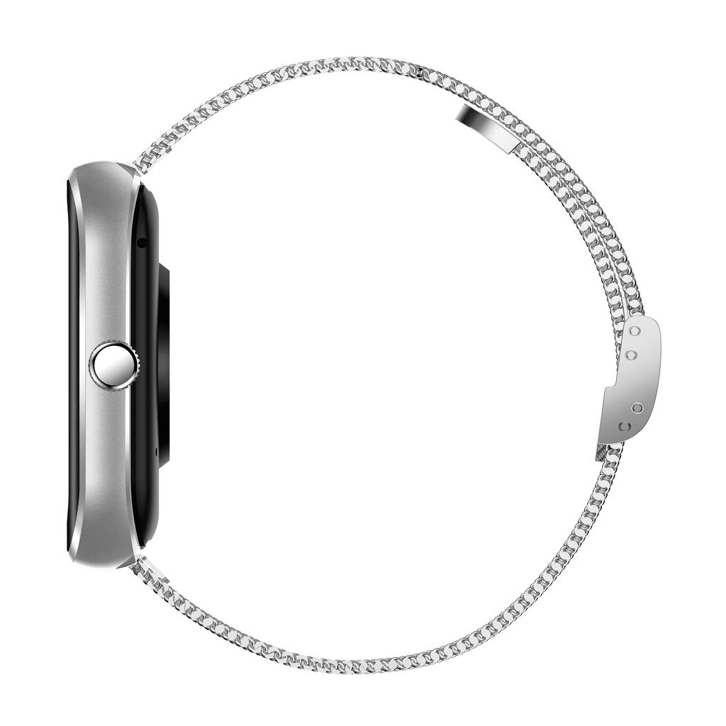 AK58 Waterproof Smart Watch 1.96-inch Large Screen Heart Rate Monitor Sports Wristband,Steel Strap