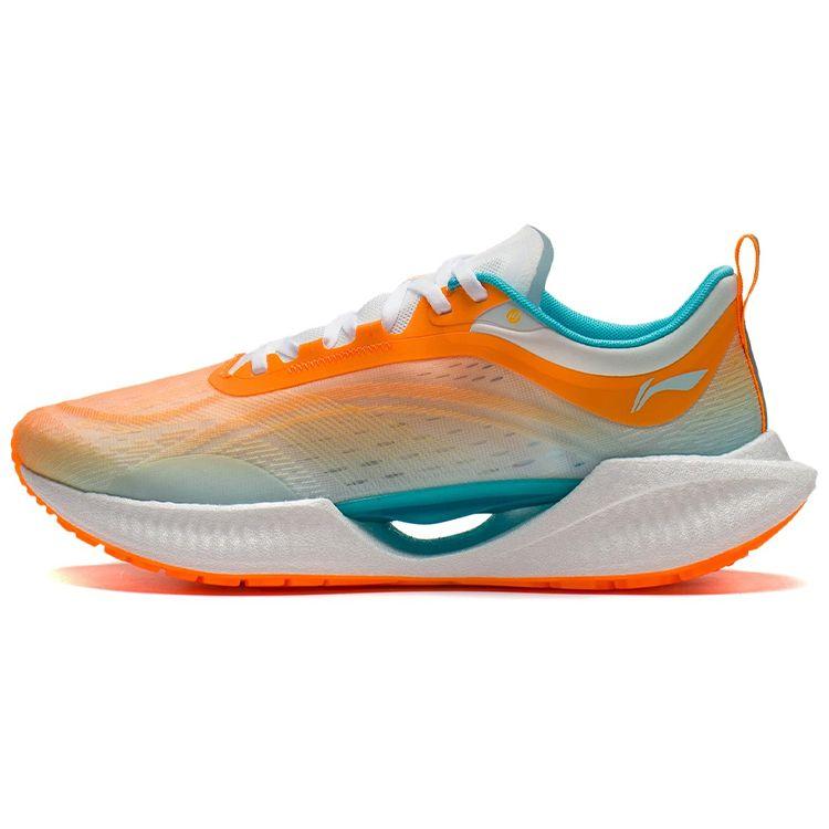 Кроссовки Li Ning Ultra Light 19 светоотражающие легкие нескользящие износостойкие амортизирующие низкие мужские кроссовки оранжево-синие ARBS001-13