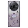 KADEM Для Xiaomi Redmi A3/Poco C61 4G Чехол из ТПУ Страз Цветок Задняя Крышка Кольцо Подставка