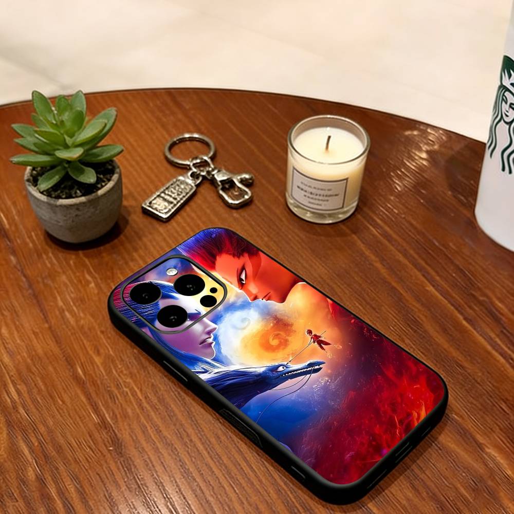 Эпический чехол для телефона с Нечжа для iPhone 17, 16, 15, 14, 13, 12, 11 Plus, Pro Max, Другие, Силиконовый Мягкий Черный Чехол