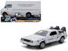 JADA TOYS 1/32 Scale Back To the Future 40th Anniversary DeLorean Time Machine Truck Package Hollywood Rides [Parallel Import]