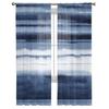 Watercolor Stripes Abstract Gradient Blue Sheer Voile Window Curtains Tulle Curtains Living Room Balcony Decoration Drapes