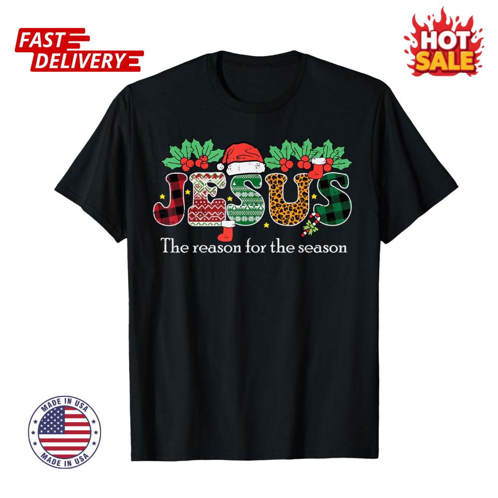SALE Christmas Jesus Reason Season Xmas Christian Fun Unisex Inspired T-Shirts