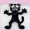 Плюшевая игрушка Черный кот из «99 ночей в лесу» с мягким коротким ворсом для детей и взрослых