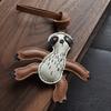 Designer Original Folivora Sloth Handmade Leather Car Key Bag Pendant Personalized Niche Keychain