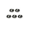 KM8 Car Remote Key Emblem Sticker Aluminum Keys Decoration Decal For Lexus F SPORT ES RX NX LS UX LM LBX GX LC RZ IS CT GS RC NX300