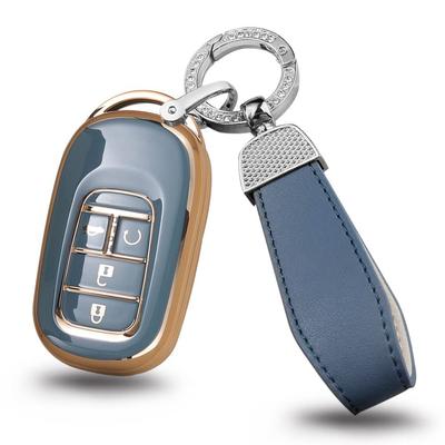 [ontto] Чехол для ключа Honda Vezel, Накладка на ключ, Брелок, VEZEL Vezel, rv3, rv4, rv5, rv6, Civic Accord HONDA, серый
