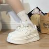 Milk Fufu Breathable Explosive Change Milk Cat Platform White Shoes Women's 2025 Spring and Autumn New Breathable Versatile Lightweight Board Shoes