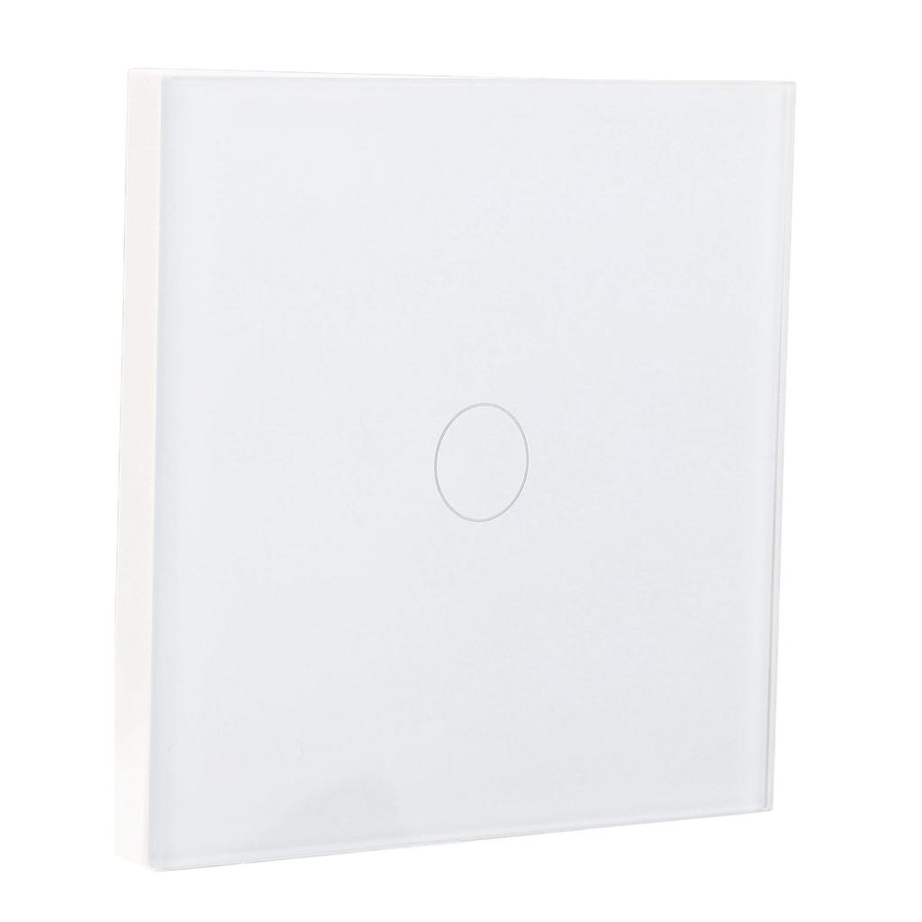 Настенный сенсорный выключатель света, огнестойкая чувствительная панель из закаленного стекла с индикатором