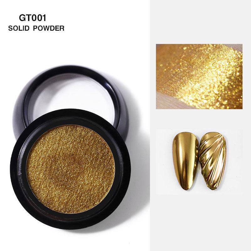 Nail Art, Nail Art Solid Mirror Powder Cosmetic Grade Solid Mirror Flour Titanium Powder Direct Sales