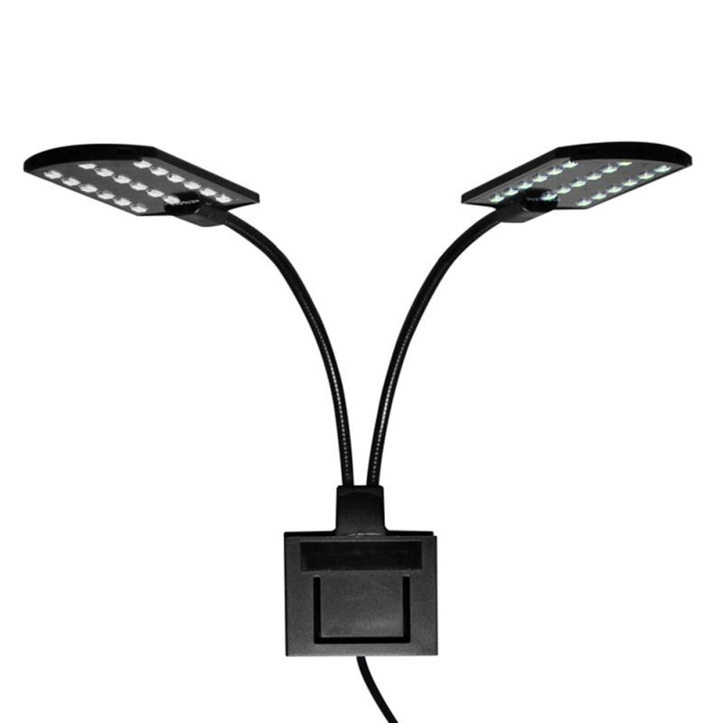 Светодиодный мини-светильник для аквариума, супертонкий синий, белый свет, зажим для освещения, лампа для аквариумных аквариумов