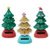Bobblehead Christmas Tree Solar Wobble Christmas Tree Figures Novelty Car Shaking Head Dancer Doll For Desk And Dashboard Decors