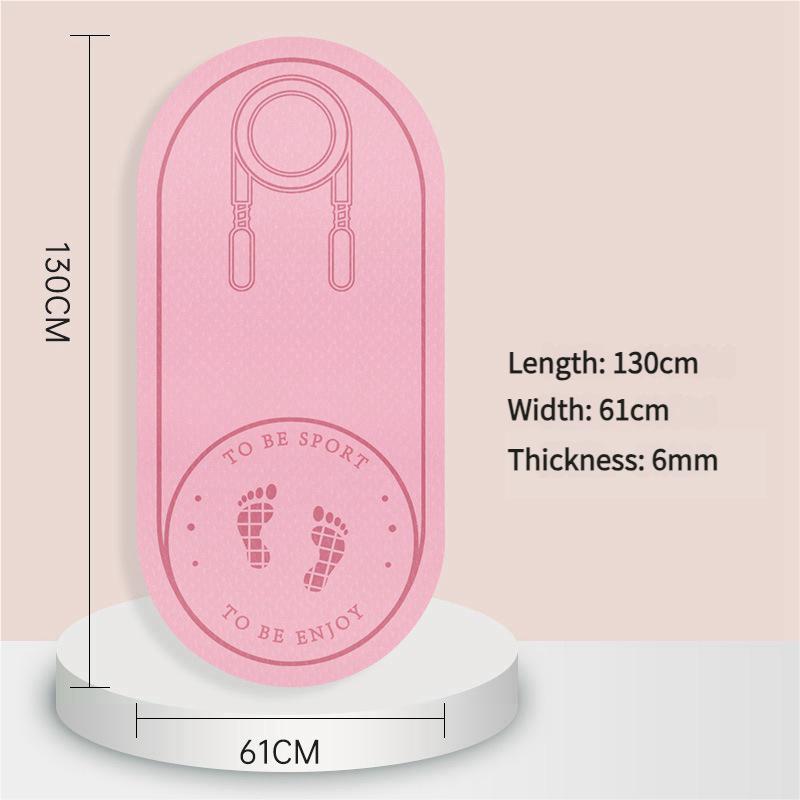 Очень толстый коврик для скакалки из ТПЭ для занятий фитнесом в помещении, нескользящий бесшумный коврик для упражнений с амортизацией для защиты пола домашнего спортзала