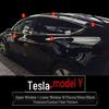 Накладки из нержавеющей стали для кромок окон и дверей для Tesla Model 3 и Y, модификация стекла