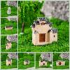 Decorative Mini Old City Gate Retor Bonsai Landscaping Mini Resin House  Micro Landscape