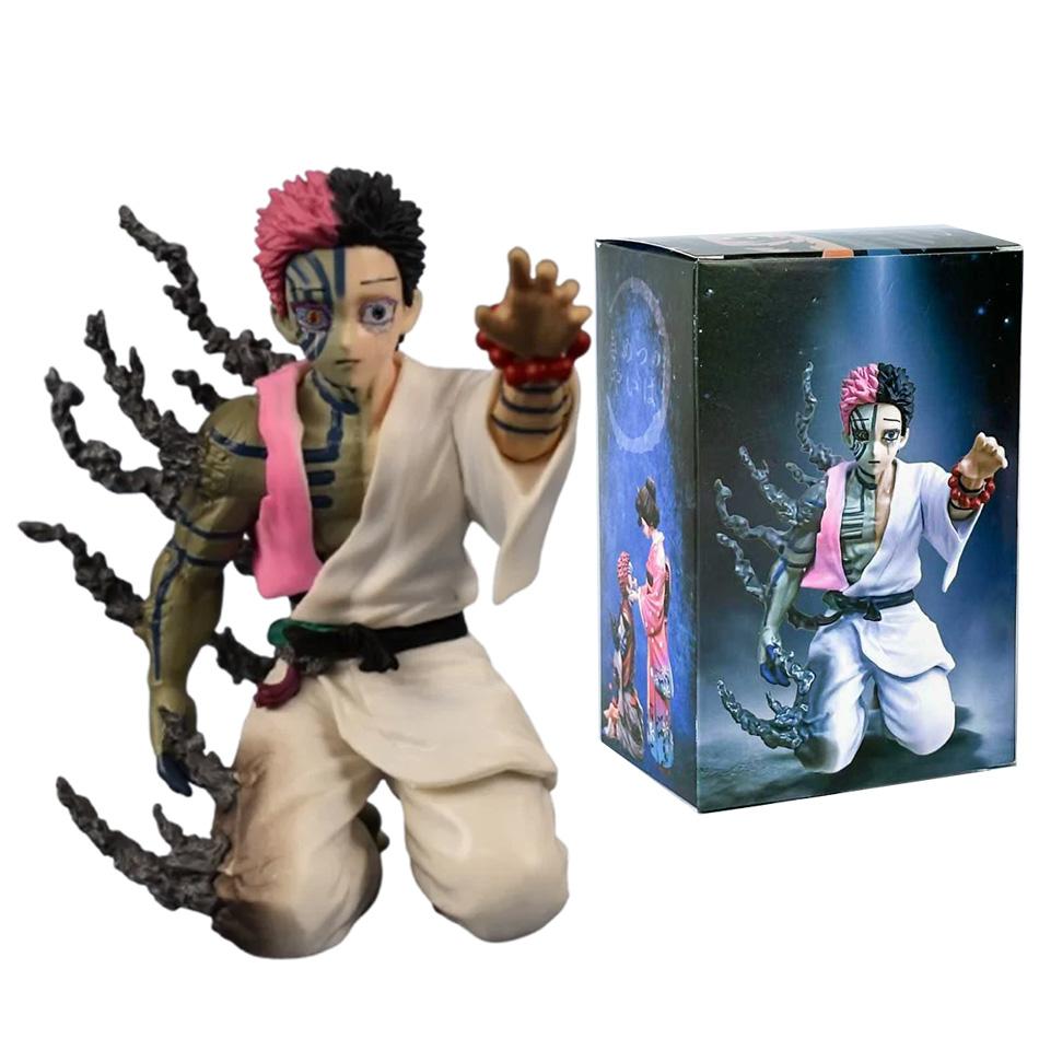 Bandai 15cm Demon Slayer Akaza Repentance Kneeling Figure 15cm PVC Collectible Model Toy