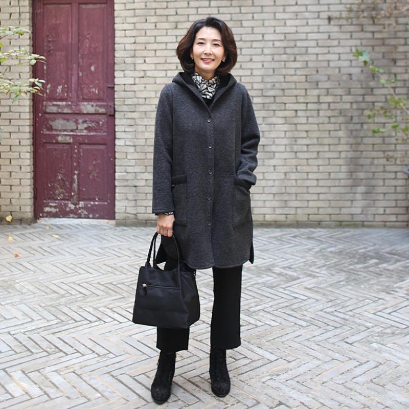 Shiz Madam Women Mink Fleece Hooded Coat J31628