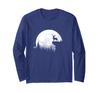 Deer Forest Full Moon Long Sleeve T-Shirt