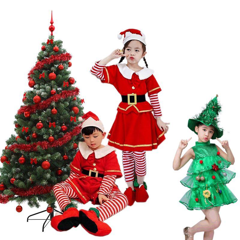 Восхитительные костюмы рождественской елки для девочек Стильный детский наряд с очаровательной шляпой