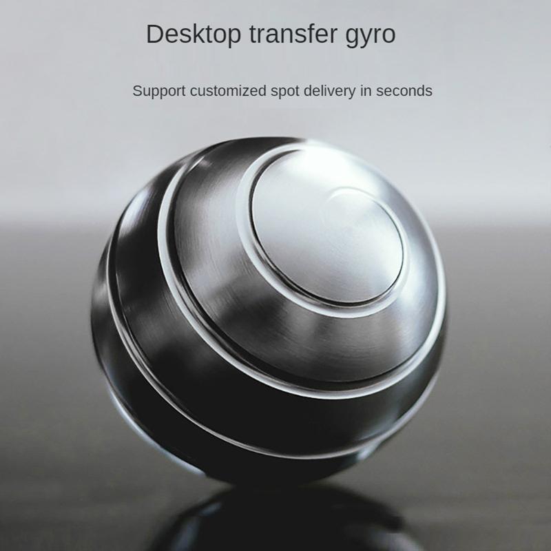 Desktop Decompression Rotating Spherical Gyroscope Desk Decompression Toy Illusion Mobile Finger Toy
