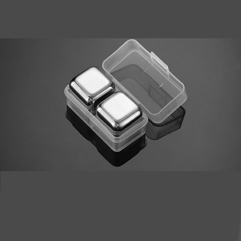 Набор кубиков льда для быстрой заморозки из нержавеющей стали 304 для виски и вина - креативный подарок