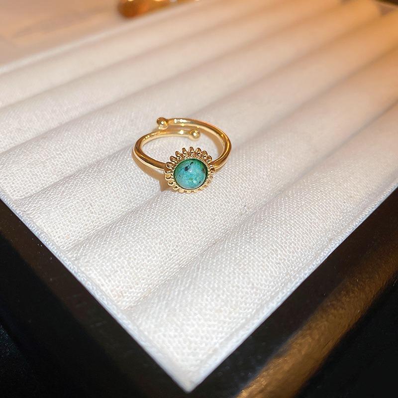 Геометрическое кольцо Xiaohongshu Кольцо на указательный палец Высококлассная бижутерия Женщины