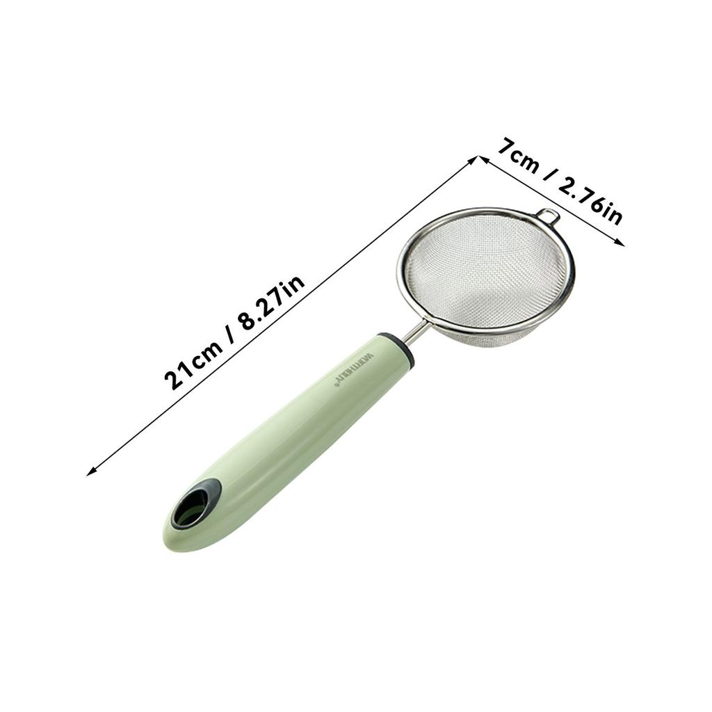 Сито для муки из нержавеющей стали 304 с пластиковой ручкой, сито с мелкой сеткой, ложка, фильтр для соевого молока и сока, кухонная утварь