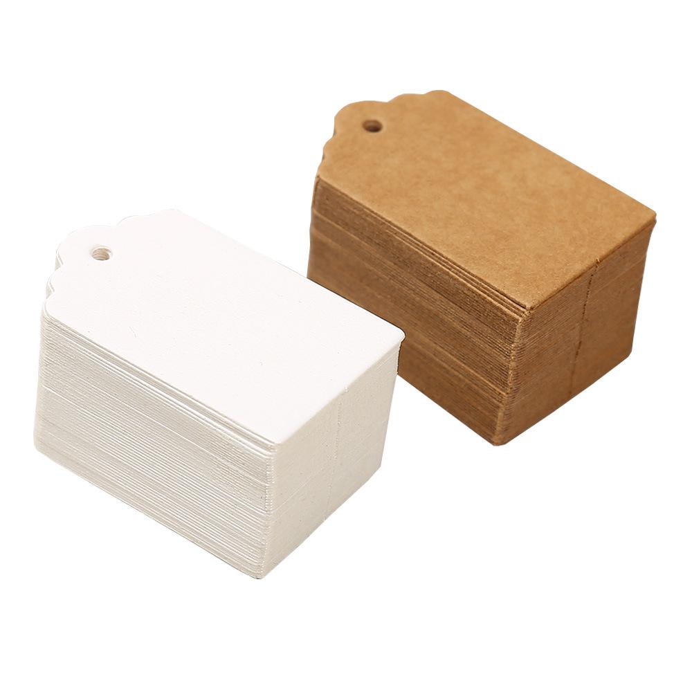 Пустые подвесные бирки из крафт-бумаги - Маленькая закладка, Подарок, Открытка «Спасибо», Украшение или Бирки для одежды.