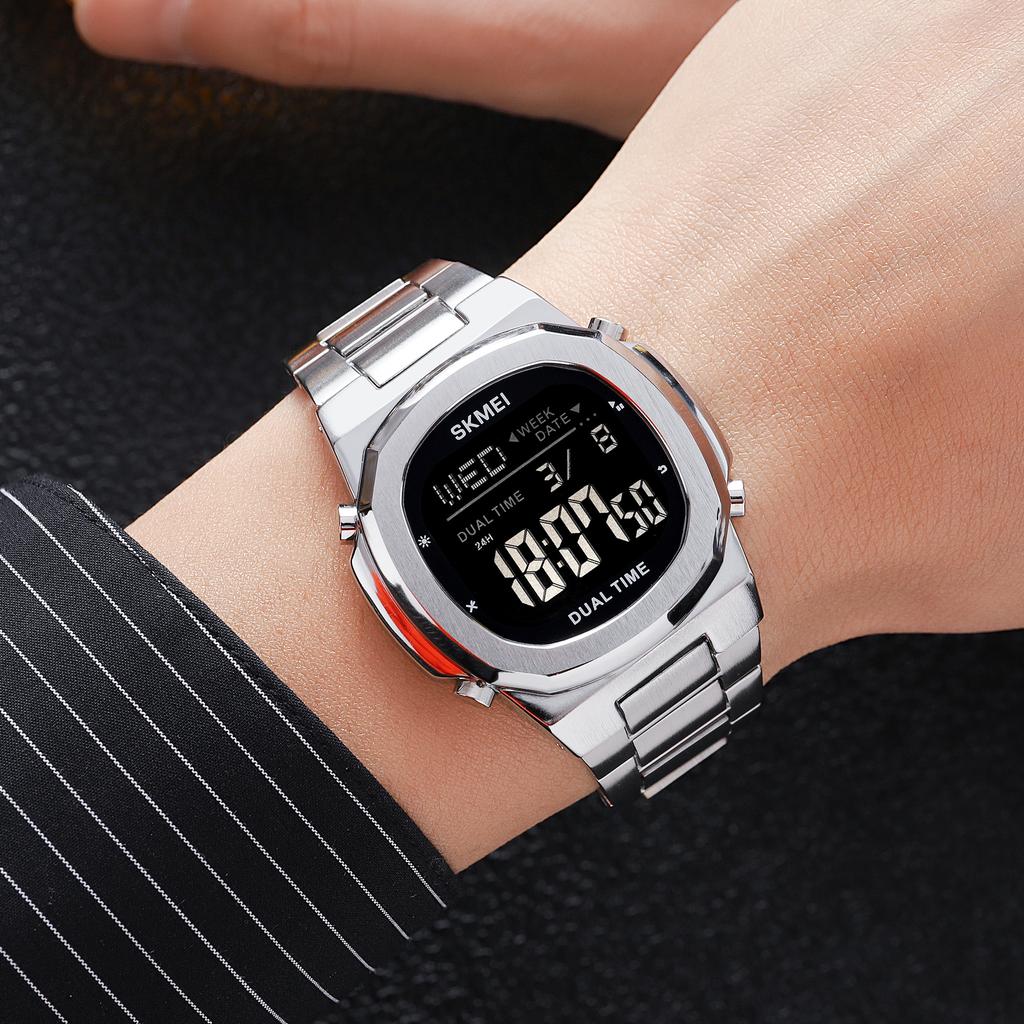 SKMEI 2004 Будильник Дата Часы relojes para hombre Светящиеся Секундомер Многофункциональные Мужские Водонепроницаемые Электронные Спортивные Часы Наручные Часы
