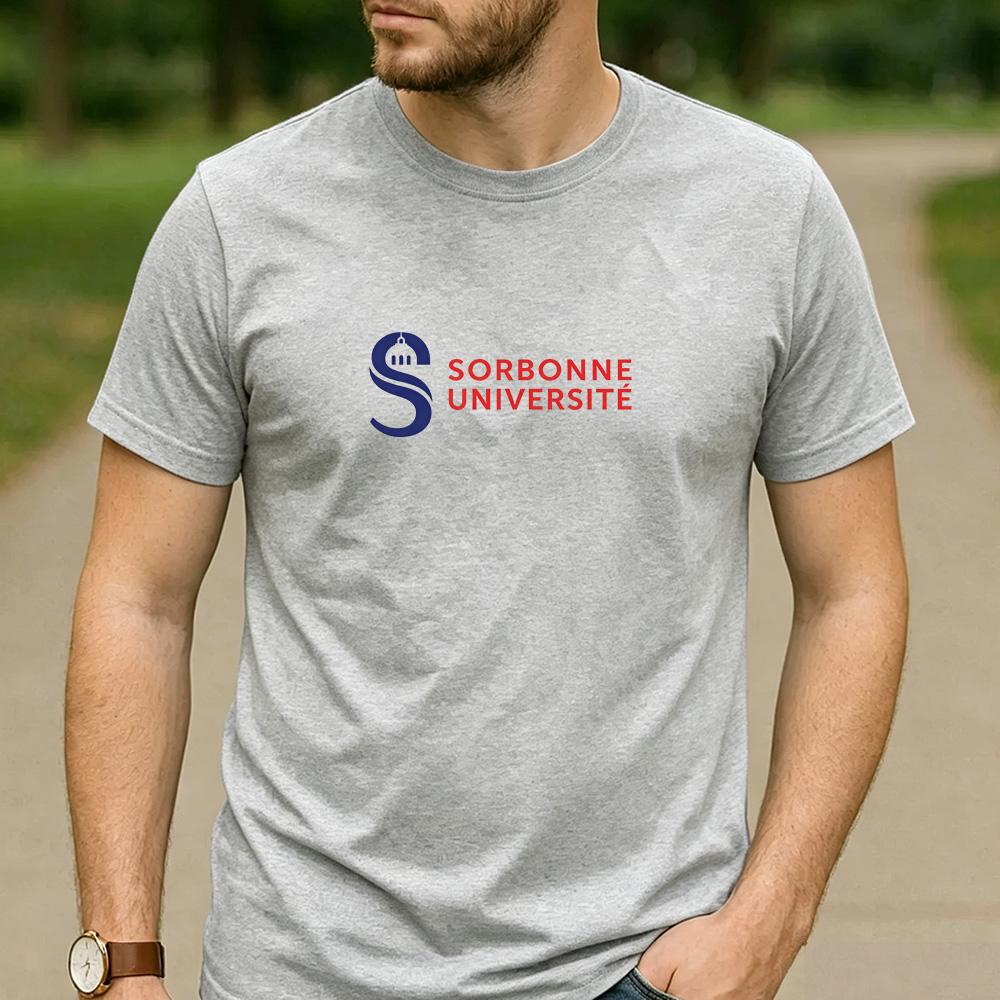 Vintage Retro Sorbonne Universit Logo Cotton Graphic T Shirt Unisex Short Sleeve Alumni Graduate Holiday Birthday Gift Top