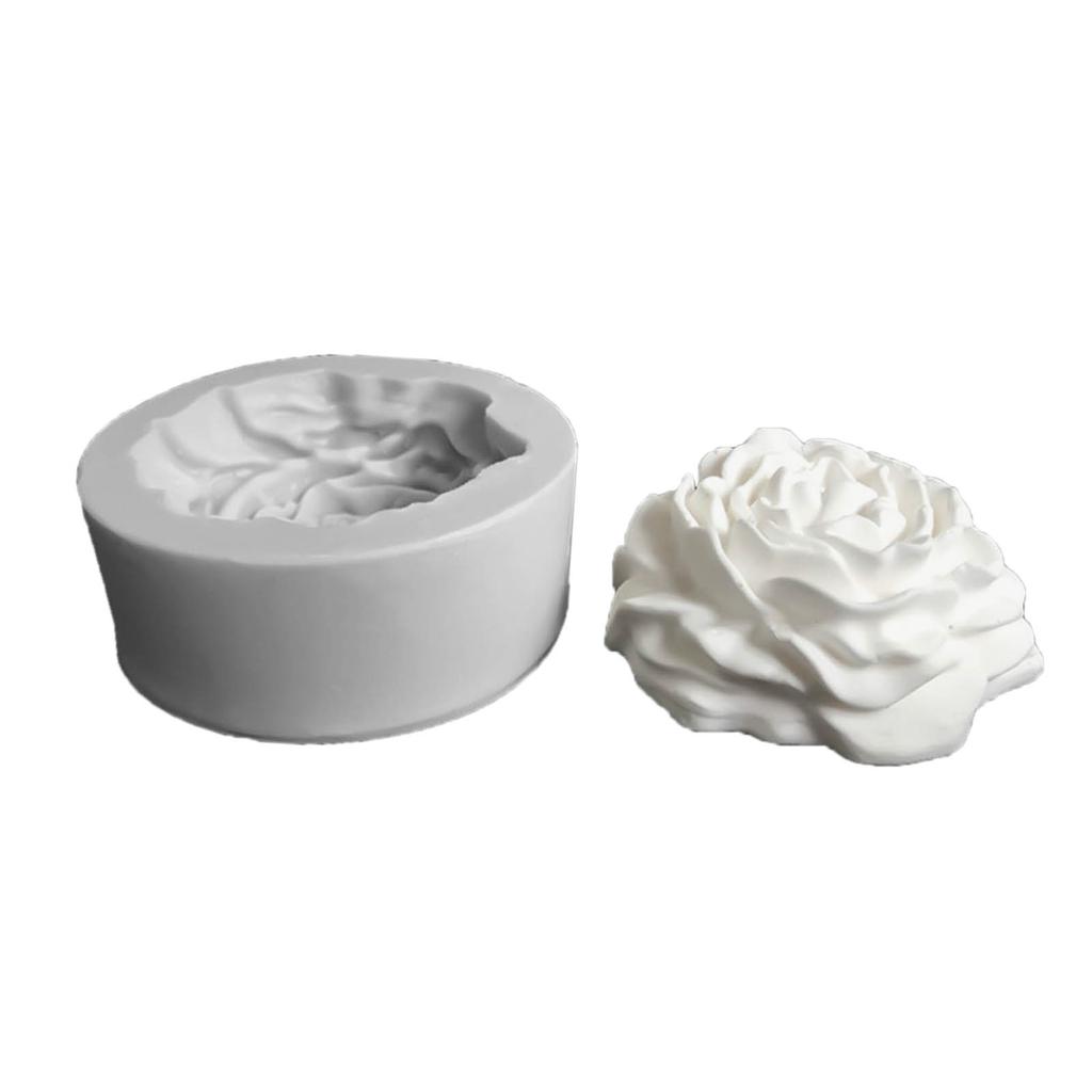 Формы для мыла в форме пиона, 3D-форма для мыла с цветком, силиконовая форма для свечей ручной работы, украшения для торта из шоколада из эпоксидной смолы
