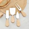 Cheese Knives Set Wood Handle Sets Bard Cutter Knife Slicer Kit Cooking Cake Tools For Kitchen Wood Butter Spatula ForK