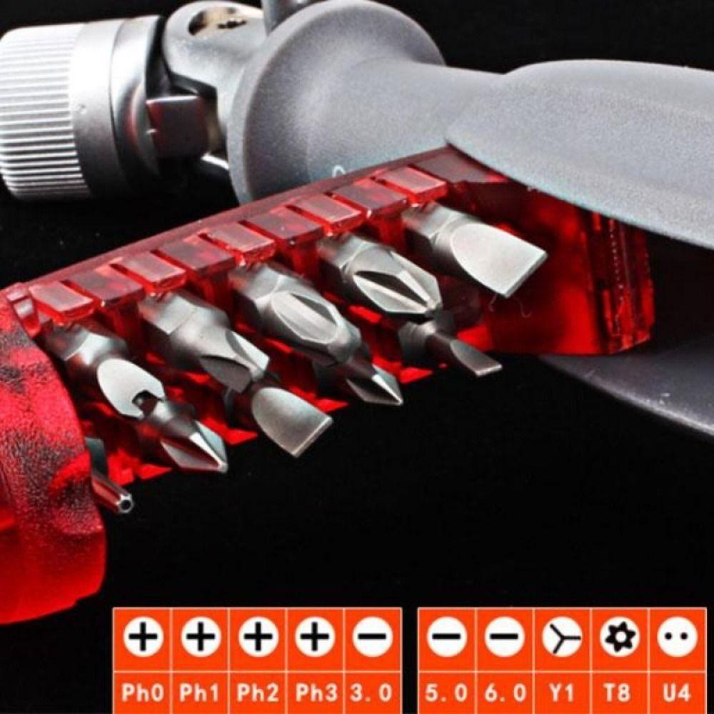 Foldable Rapid Ratchet Screwdriver Adjustable Angle Ratchet Screwdriver Cross Slotted Screwdriver