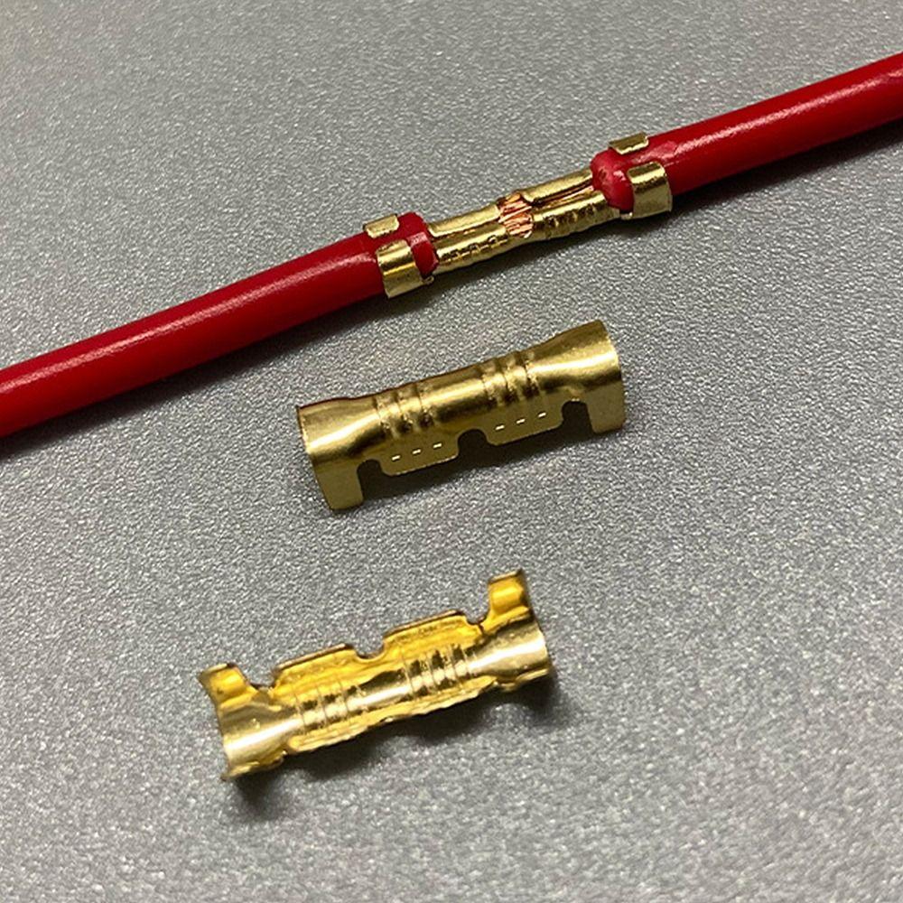 50/100/200 шт. Золотистые клеммы для обжима проводов жгута проводов, холодные вставки, холодные клеммные соединители