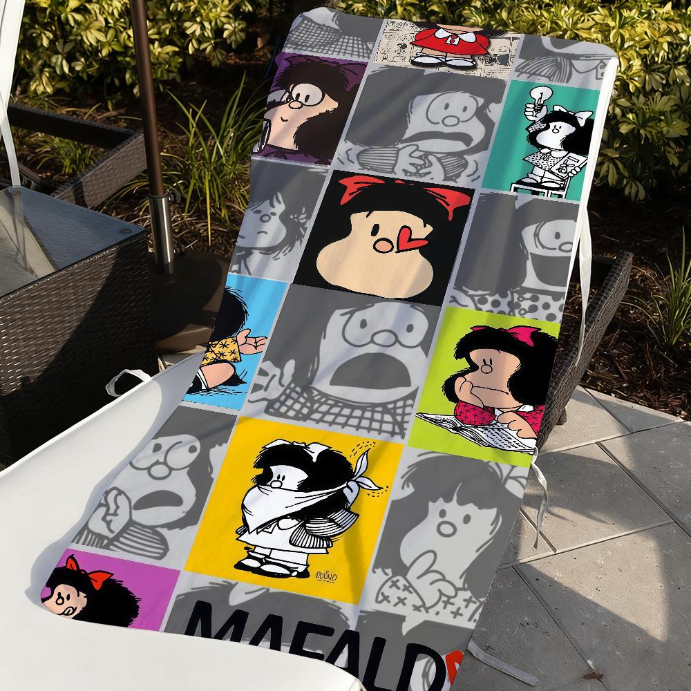 Мультяшное полотенце M-Mafalda-S, спортивное, быстросохнущее, для путешествий, кемпинга, песозащитное, мягкое, легкое, большое, пляжное
