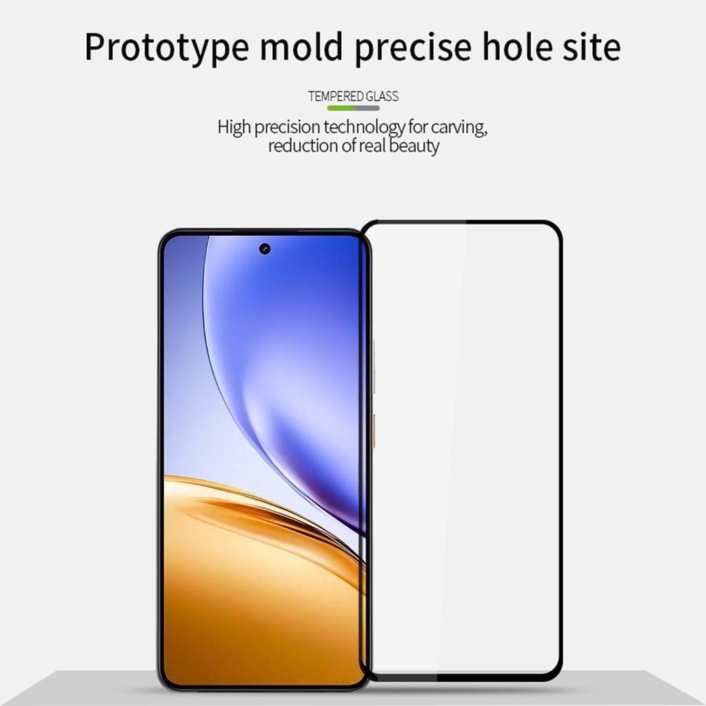 For Realme 14T 5G/Realme 14 5G Screen Protector MOFI 9H Full Glue Full Coverage High Aluminum-Silicon Glass Film