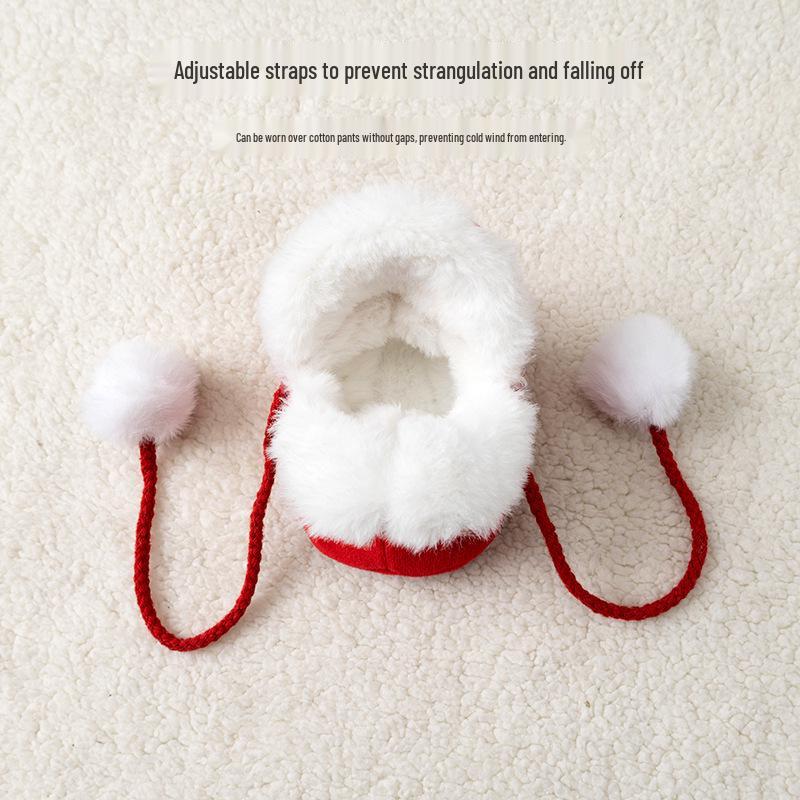 Зимние детские ботиночки для новорожденных на флисе - Мягкая подошва, Теплая обувь для первых шагов