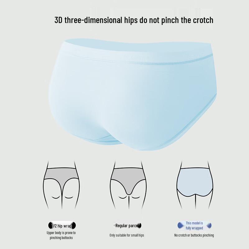 JOAE Ultra Soft Women's Pure Cotton Seamless Briefs