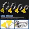 10 Pcs Powerful Fastener Stainless Steel Hose Clamp Adjustable Sealing Clamps Hose Clamp  Gas Tube