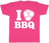 I Love BBQ Unisexs Unisexs Ladies TShirt Tee