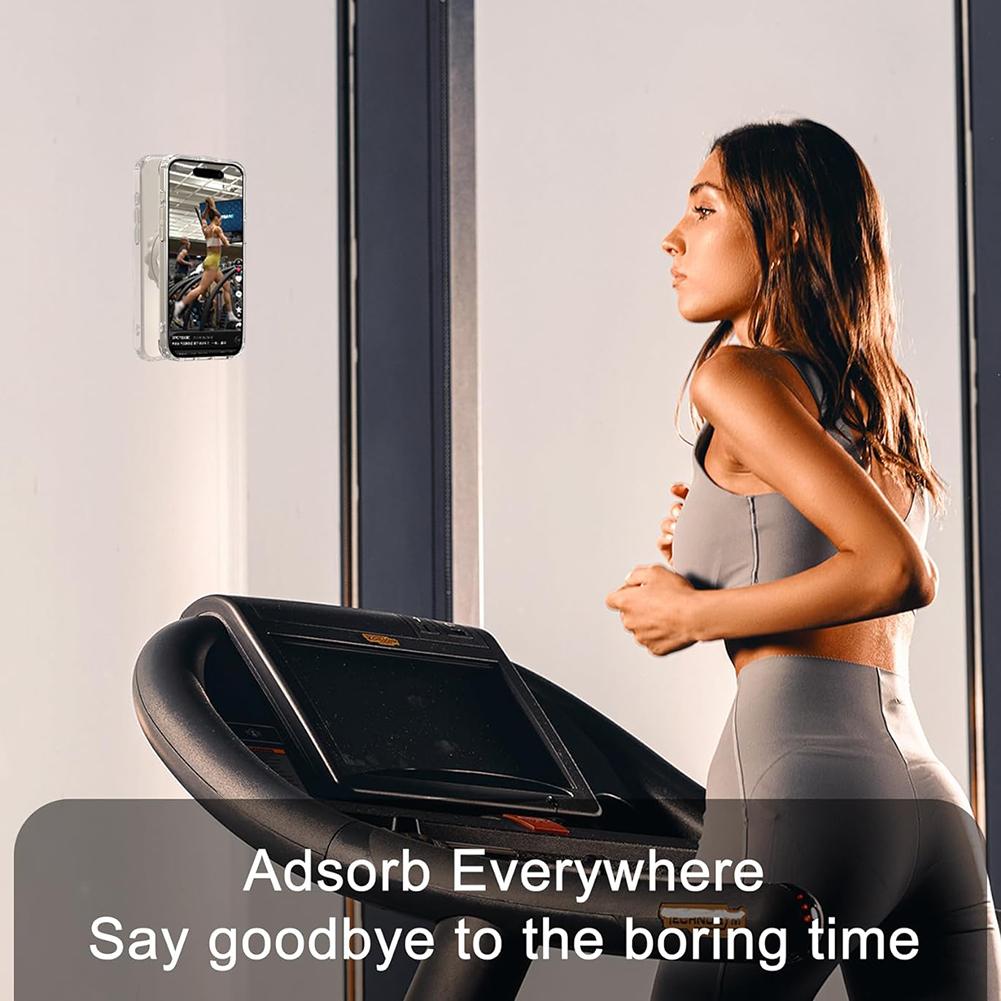 Магнитный держатель для телефона Силиконовая присоска Свободные руки Зеркало Держатель для телефона для душа Подставка-держатель для чехла телефона для iPhone 12/13/14/15