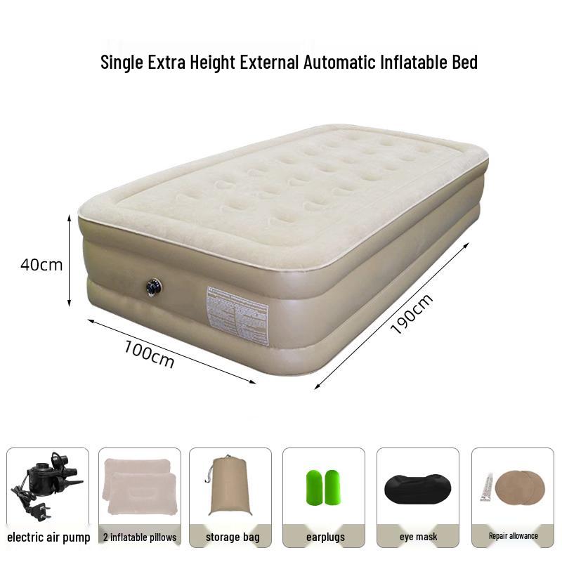 Smart AI Voice-Controlled Inflatable Air Mattress for Outdoor Camping – Thickened Double Bed Sheet