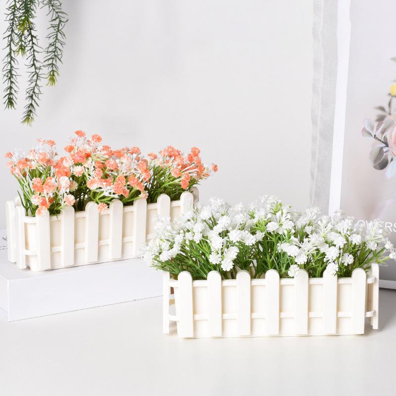 Цветочный горшок забор корзина для растений контейнер кашпо цветочная композиция домашний сад свадебное украшение небольшой забор