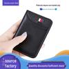 Men's Slim Minimalist Card Holder Wallet with Anti-Demagnetization for ID and Driver's License